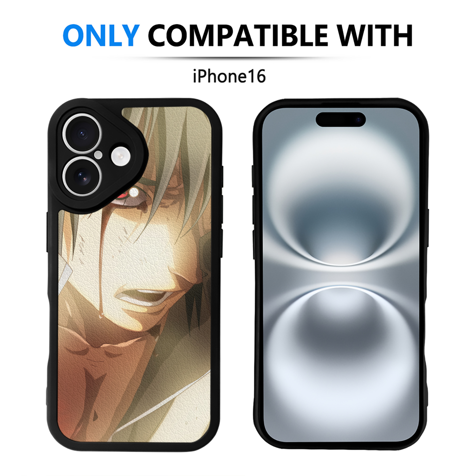 （画像用） NARUTO -ナルト- NARUTO -ナルト- 疾風伝 【iPhone 16シリーズ対応】シリコンスマホケース（レザー調） 材質：シリコン
